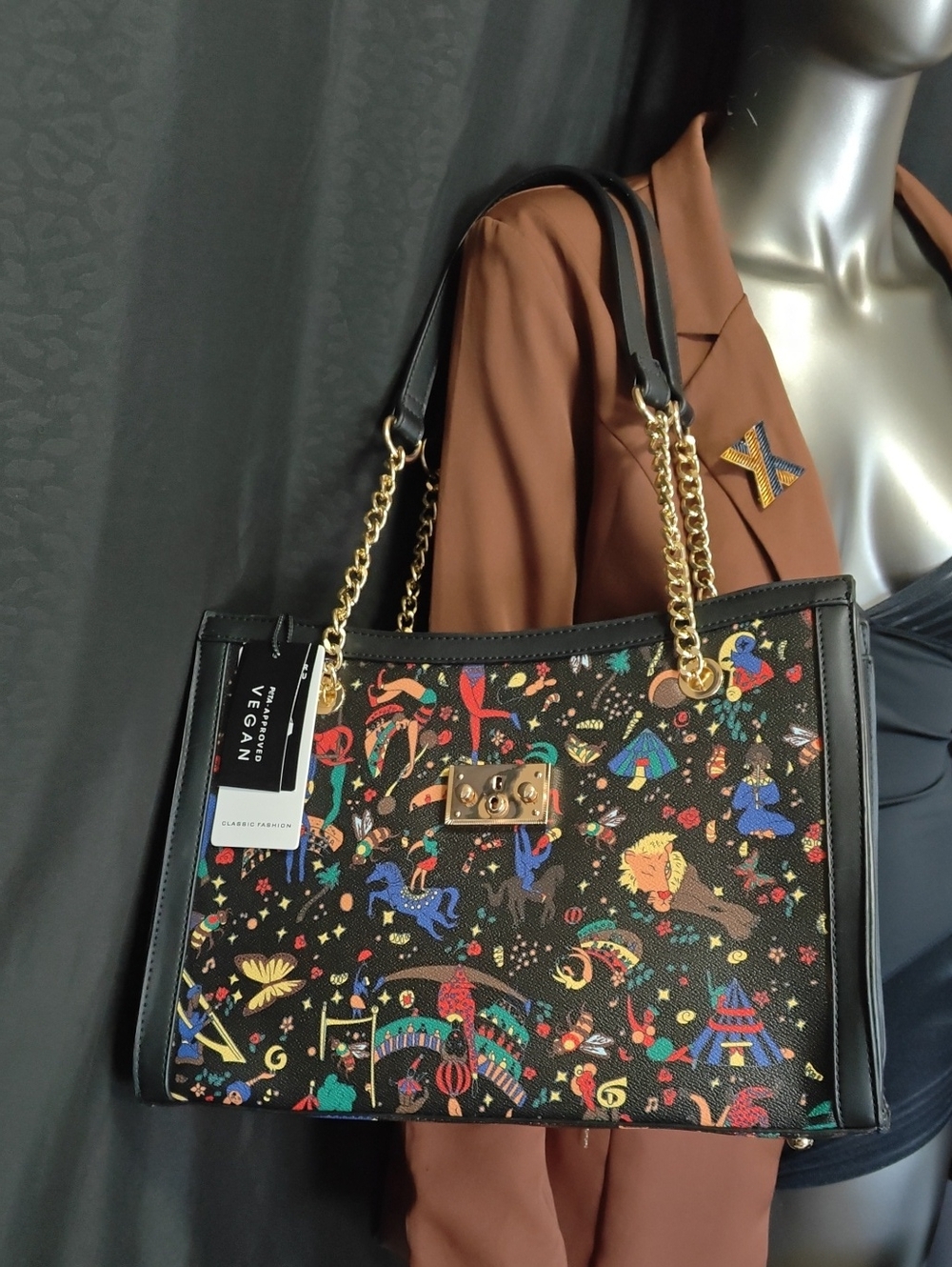 Magic Circus Chain Strap Tote an wallet Set